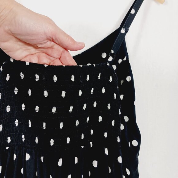 Old Navy, Black & White Polka Dot Sundress, Spaghetti Strap, Pockets, Large - Picture 15 of 15